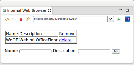DatabaseHttpServer screenshot.